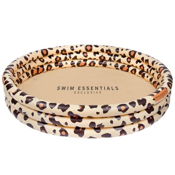 Leopard Rundt Badebassin Beige