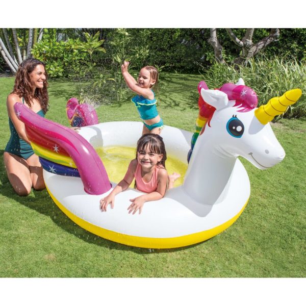 Badebassin med sprøjtefunktion Unicorn 272x193x104 cm