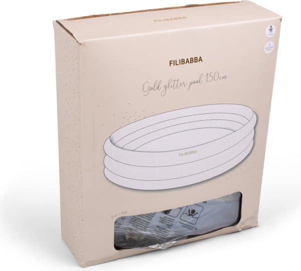 Filibabba - Badebassin - Guld Glimmer - 150 Cm - 230 L