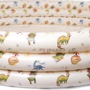 Filibabba - Badebassin Alfie - Dino Strand - 230 L - Beige